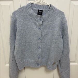 Soft blue fitted cardigan size XL